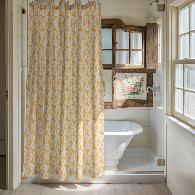 Harvest Charm - Rideau de douche Premium 0046, H 74 po x l 71 po