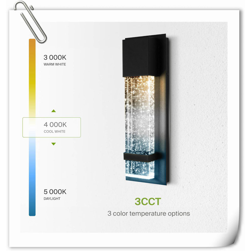 Addisson LED Wall Light, 13.75" H x 4.75" W x 2.5" D