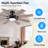 52" 8-blade Flush Mount Ceiling Fan  With Lights Remote Modern 3 Colors 6 Speeds -494076729