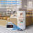 Countertop Pastry Display Refrigerator, 4.2 Cu.Ft Glass Door Cake Fridge with Adjustable Shelves, White Dessert Display Case, Auto Defrost for Bakery, Cafe