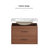 30"  reddish brown  Wall Mounting Bathroom Vanity, Soft Close  2 Drawer