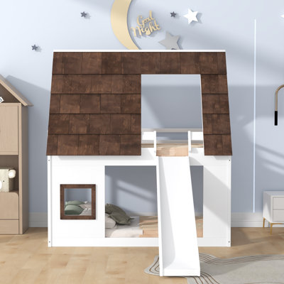 Nele Kids Twin Over Twin Bunk Bed