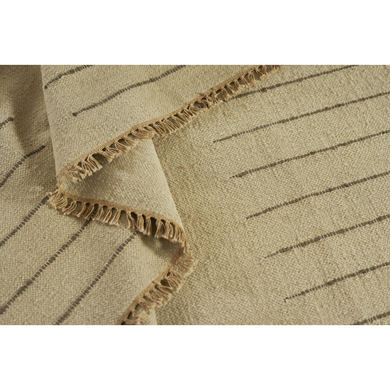 Geometric Area Rug in Ivory, Rectangle 6'3" x 9'