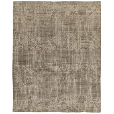 Intersect Moroccan Area Rug in Taupe/Beige