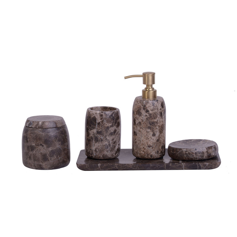 Beiler 5 Piece Bathroom Accessory Set