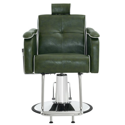 Lody Heavy Duty Reclining Salon Chair, Hydraulic Pump Swivel Barber Chair