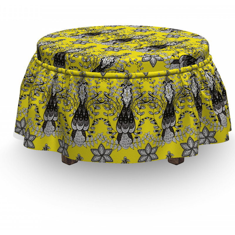 Box Cushion Ottoman Slipcover