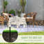 Alouette 61cm H x 366cm W Metal Fence Panels Included