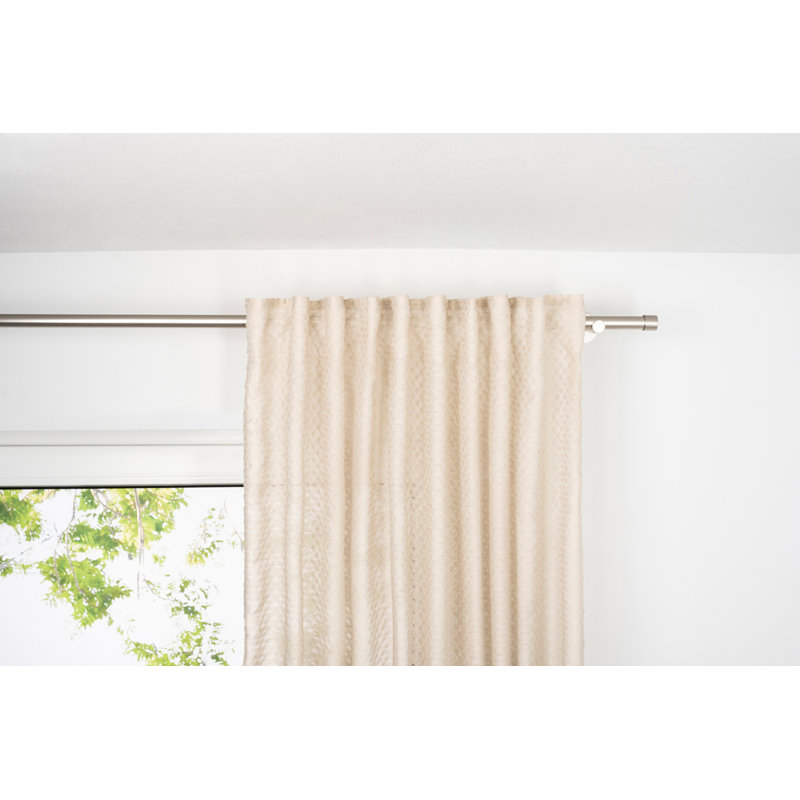 Gardine Dot mit Schlaufen (1 Stück), transparent, Cream