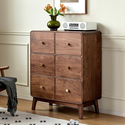 Retro Round Living Room Accent Chest