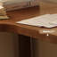 Bureau rectangulaire en bois massif brun noisette-2081888504-2081888505