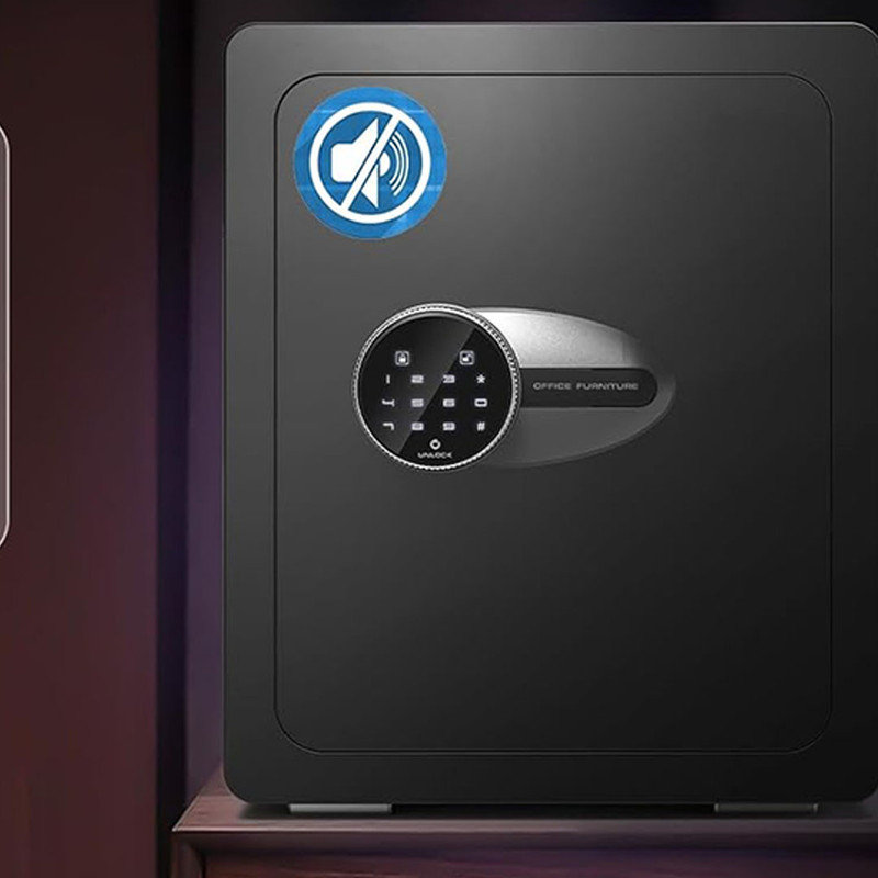 Fireproof Safe Box with Mute Function & Touch Screen Keypad, Money Safe with Removable Shelf & Led Light, Wall or Floor Mounting