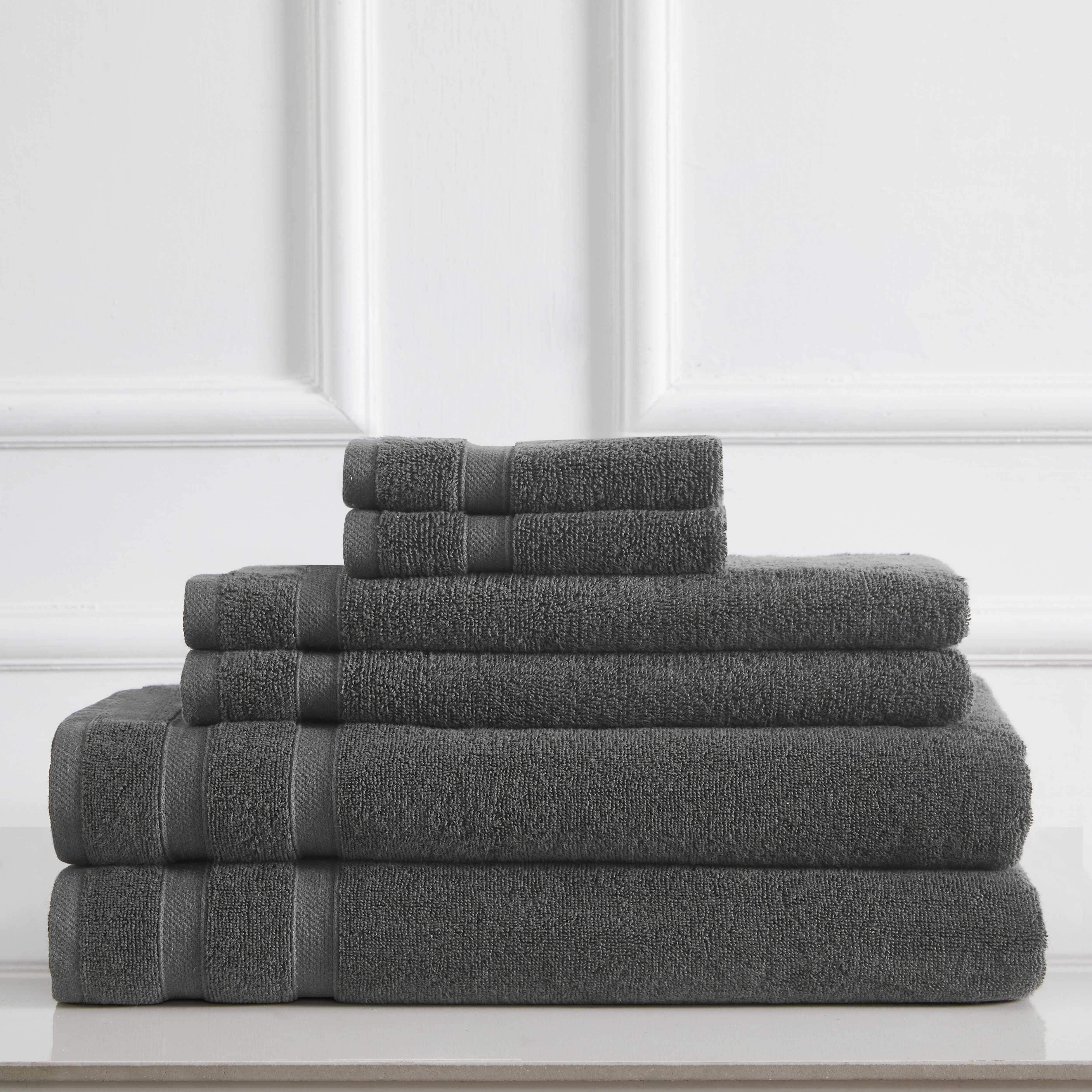 Mccullen 6 Piece 100% Cotton Towel Set Winston Porter Color Ivory