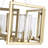 Fallon 4-Light Semi-Flush in Brushed Champagne Bronze with Clear Glass