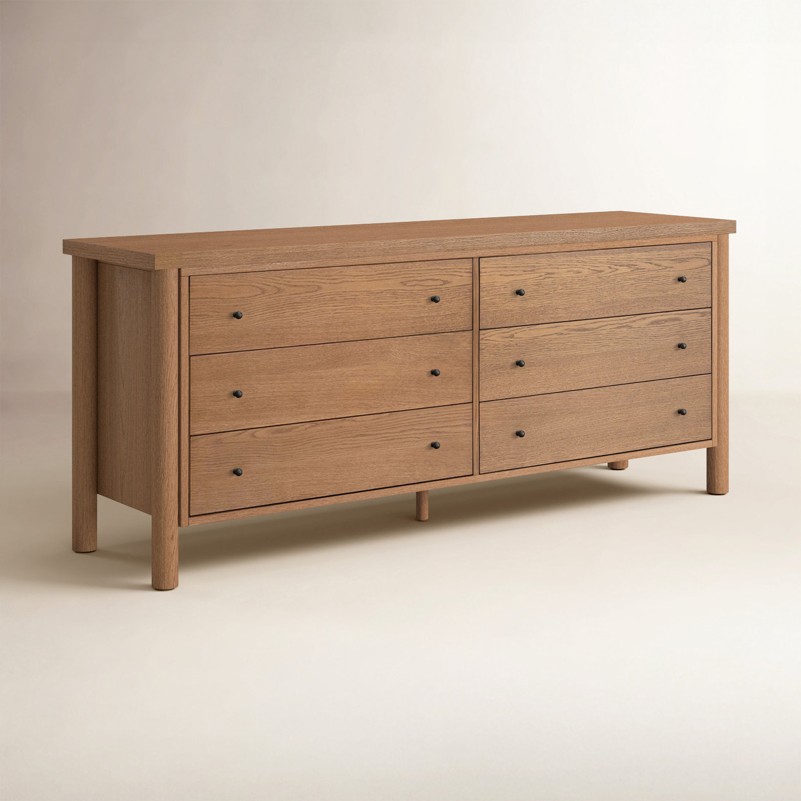 Linda 6 - Drawer Dresser, Brown