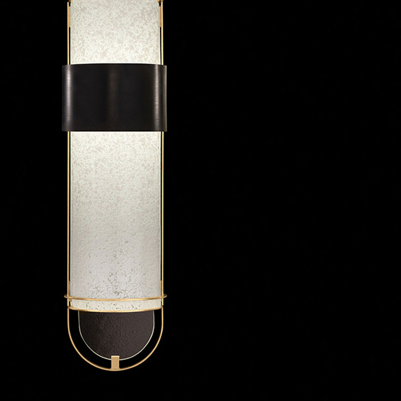 Bond 2 - Light LED Pendant, White, Black/Gold