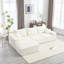 Chenille spacieuse en forme de U pour un salon confortable avec revêtement et coussins amovibles
