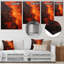Volcanic Tachisme Fusion 2 - art mural en métal Tachisme-2051925093