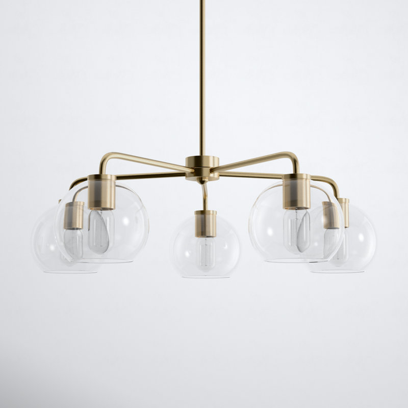 Childerley 5-Light Chandelier, Brass