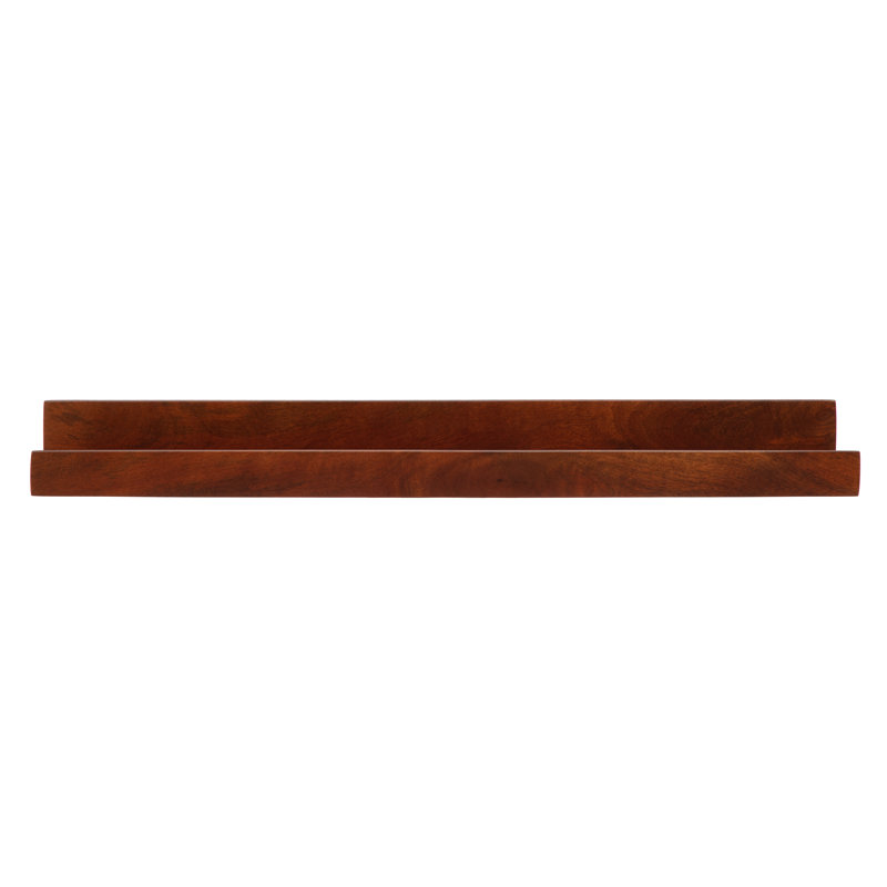 Tablettes murales Dezerea, H 3,5 po x l 36 po x P 7,25 po, Noyer