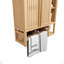 Rangement mural en bambou pour salle de bain
