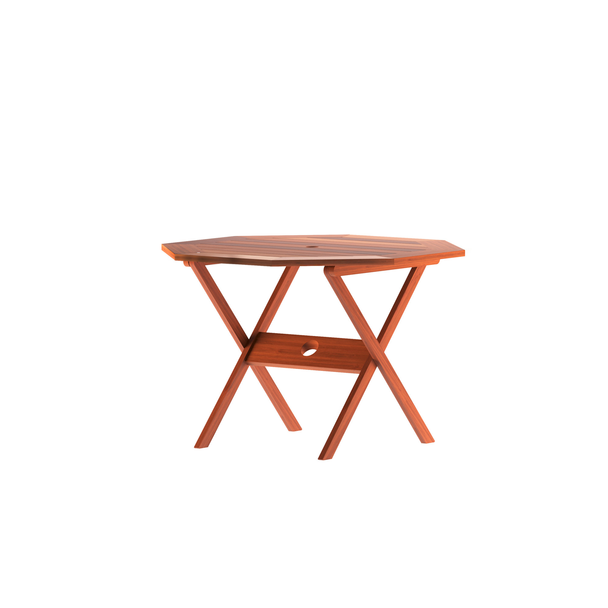 Alyisa 47'' Fliptop Outdoor Dining Table