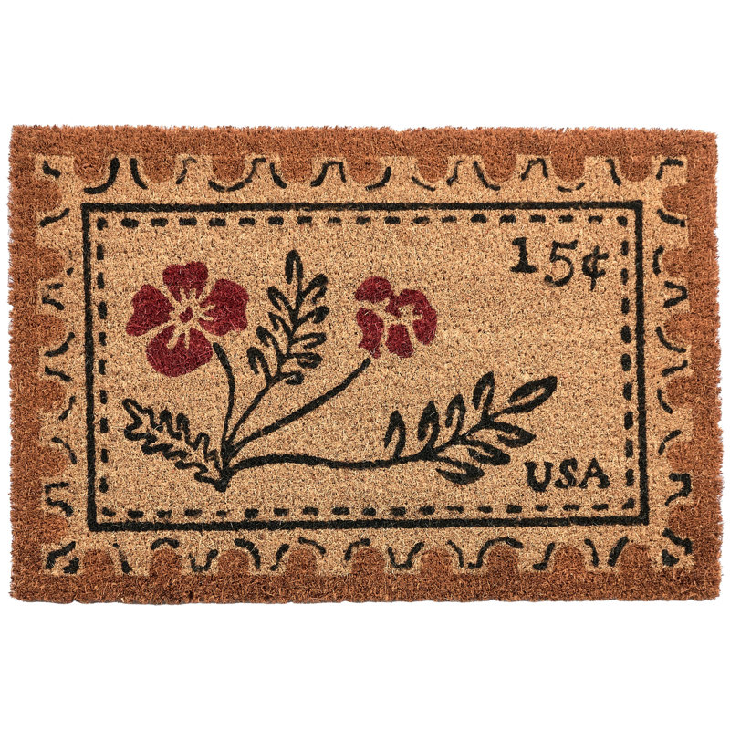 ILOILO Non-Slip Floral Doormat