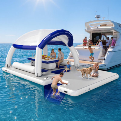 Plateforme gonflable Water & Land avec auvent
