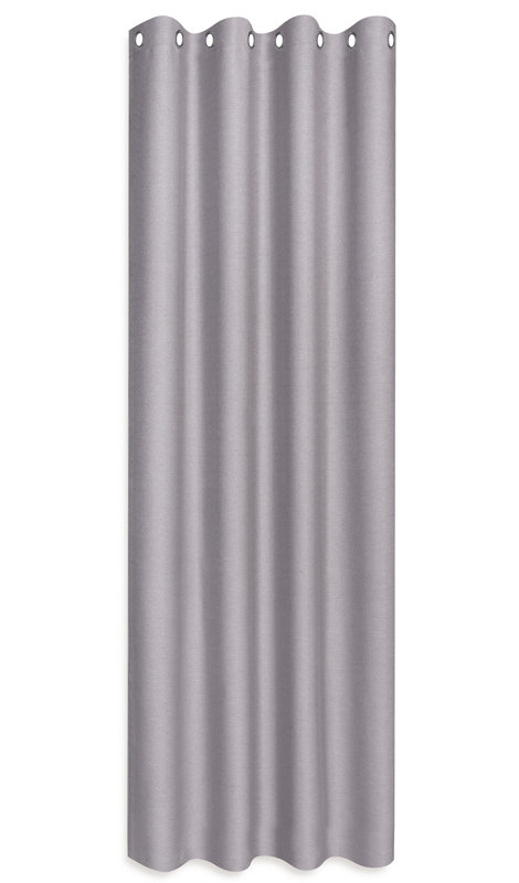 Julia Room Darkening Curtain Single Panel, Light grey