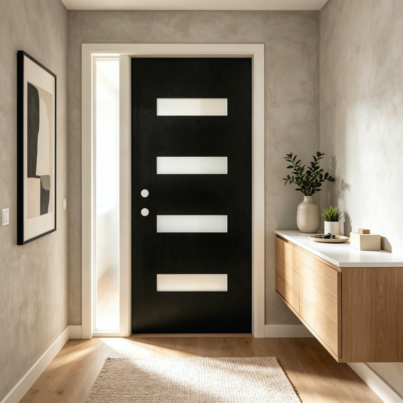 Shaker White Primed 1-Panel Wooden Interior Slab Door 32x80x1-3/8 inch Single Panel for Closet or Room Entry Smooth Surface Ready to Paint