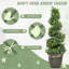 90cm Faux Lavender Plant in Cement Pot