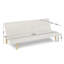 3 Seater Linen Sofa Bed-1931527036