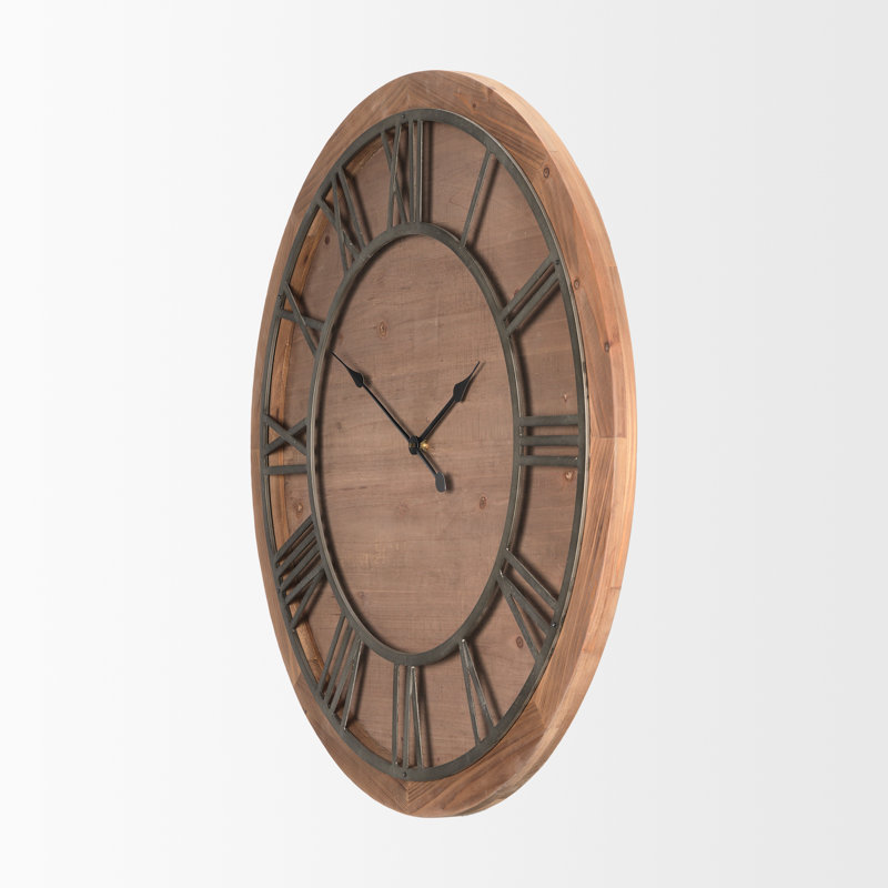 Hayaan Solid Wood Wall Clock