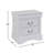 2 Drawers Solid Pine Nightstand