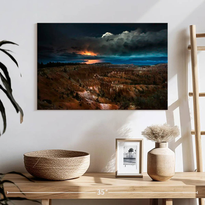 Alvord orage au-dessus de Bryce Canyon, H 16 po x l 24 po