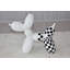 Twinsburg Balloon Dog Made of Resin Statue with Black and White Finish Size: 8" x 3" x 7"H