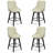 Malakeh Swivel Upholstered Counter Stool with Solid Wood Frame-100865018-100865014
