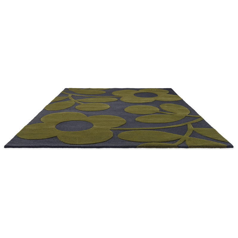 Hand Tufted Wool Floral Area Rug, Rectangle 6'7" x 9'2"
