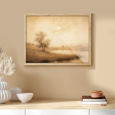 " Sepia Vintage Retro Countryside Tree Forest Floral Botanical "