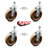 Temp Phenolic Wheel Swivel 10mm Threaded Stem Caster SCC