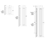 Penna Solid Wood 1 - Light LED Flush Mounted Sconce