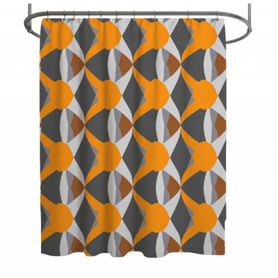 Rideau de douche géométrique - Décoration de salle de bain - 13112