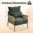 Masson Chenille Accent Chair Armchair With Pillow-1345830610