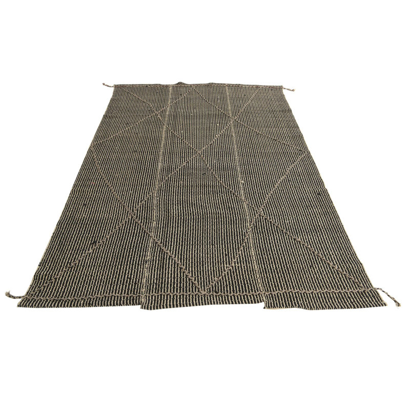 Tapis noir et blanc Ottilie