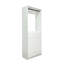 Garde-robe en bois blanc 32 po avec deux tringles Prosper