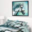 «Gris cheval sur fond bleu», reproduction d'art-26690634-34273927