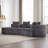 Chumenti Boneless Modern Oversized Sectional Sofa-108844350-108844352