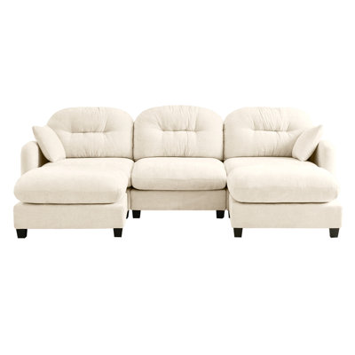 3-Seater Sofa with Ottoman