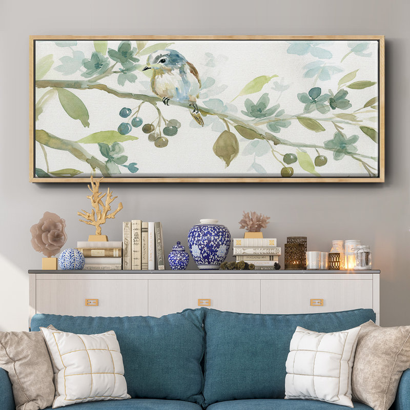 Début du printemps II - toile encadrée, H 20 po x l 50 po