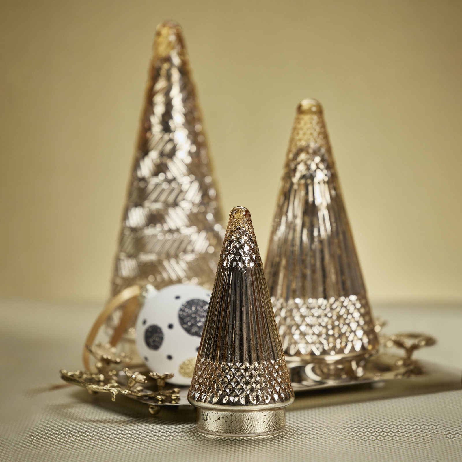 Christmas Tabletop Tree, Gold